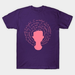 Self Care Matters Pink Silhouette T-Shirt